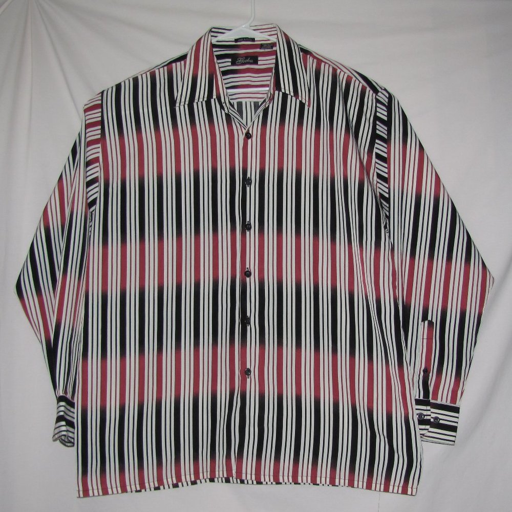 Mens' Vintage 1990s Gochu Brand 100% Polyester Button Front Shirt Size XL